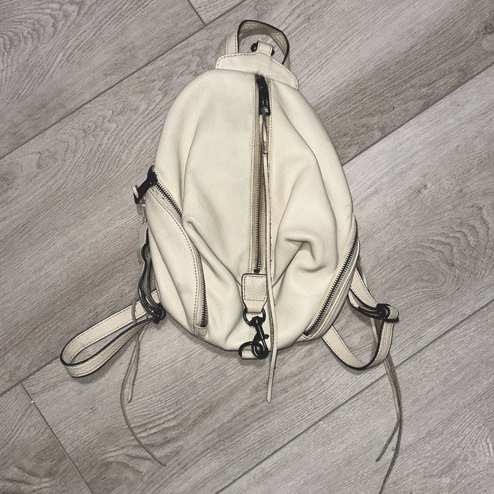 Rebecca Minkoff Off White Small / Medium size Leather Backpack